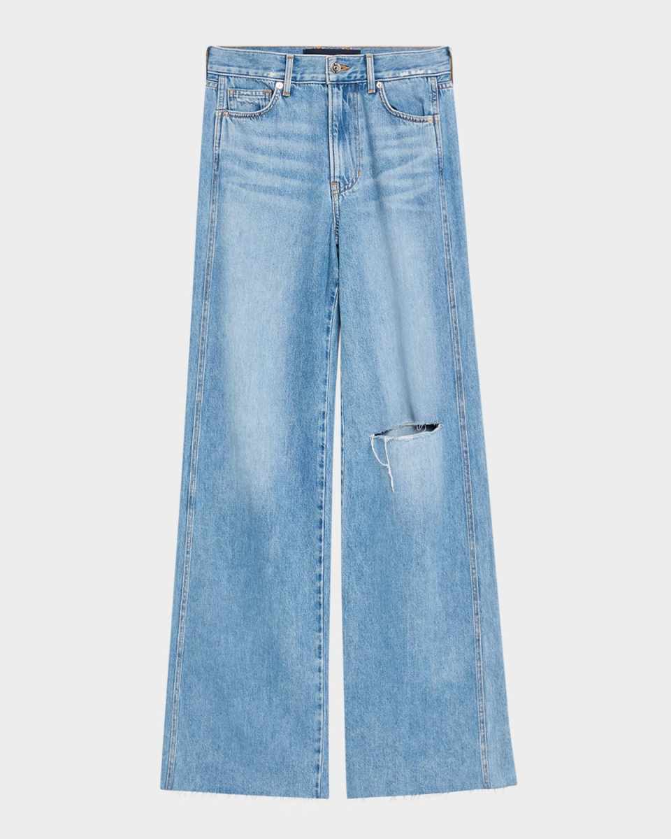Kasey Mid-Rise Wide-Leg Jeans